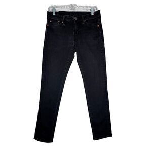 American Eagle Jeans‎ Mens 30x28 Black Skinny Casual Fading Grunge Skater